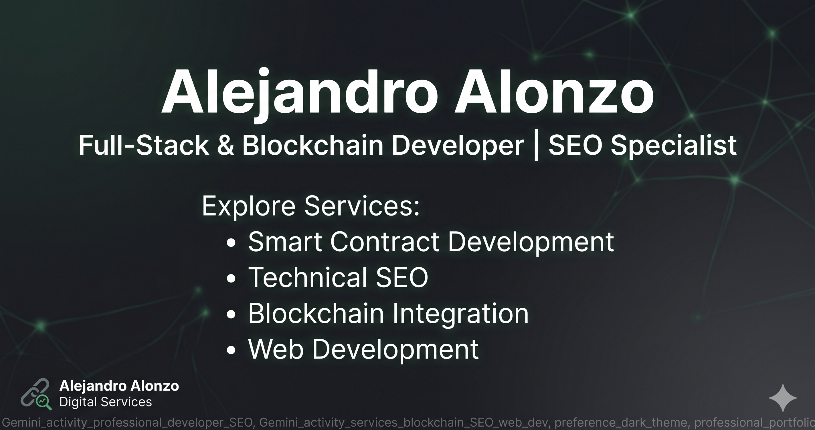 Alejandro Alonzo | Full-Stack & Blockchain Developer